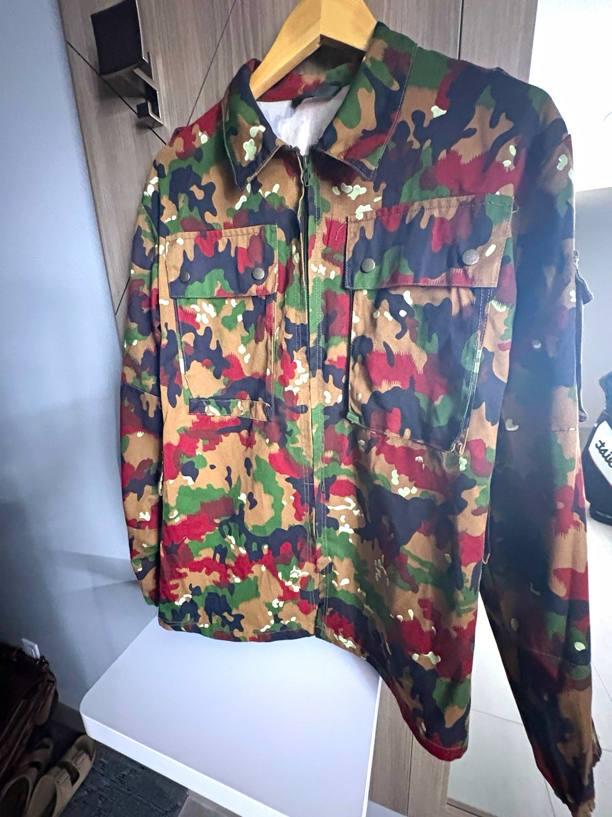 Swiss Army M83 Alpenflage field jacket large