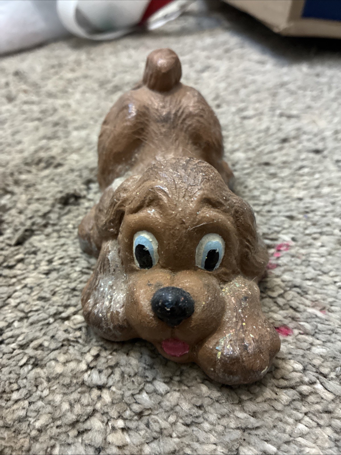 VTG Tinker Ware Moorcraft Stoneware Spaniel Dog Puppy Figurine Rare VTG Tinker Ware Moorcraft Stoneware Spaniel Dog Puppy Figurine Rare