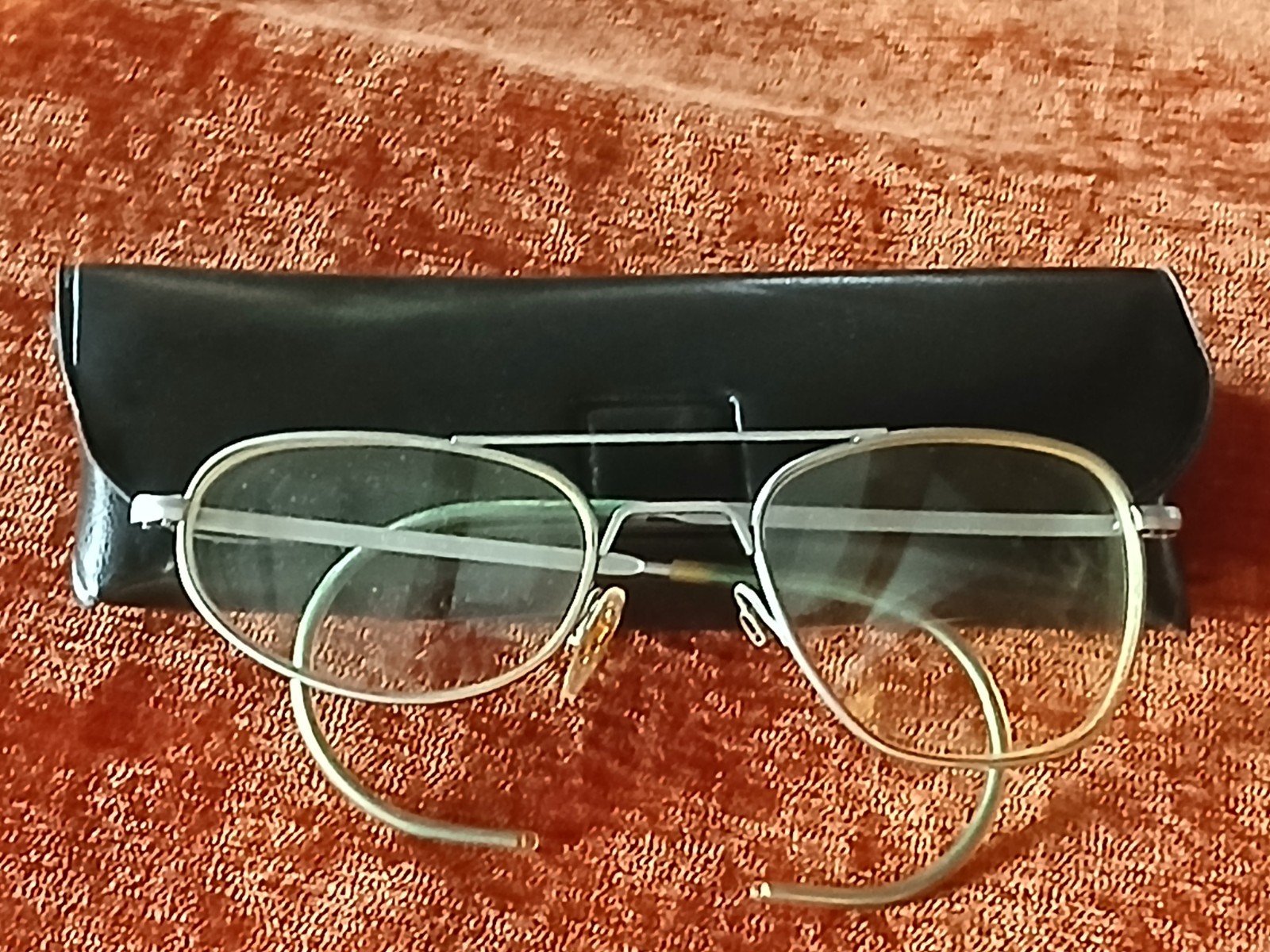 vintage Randolph Engineering USAF Helicopter pilot Aviator Glasses Rare Odd...