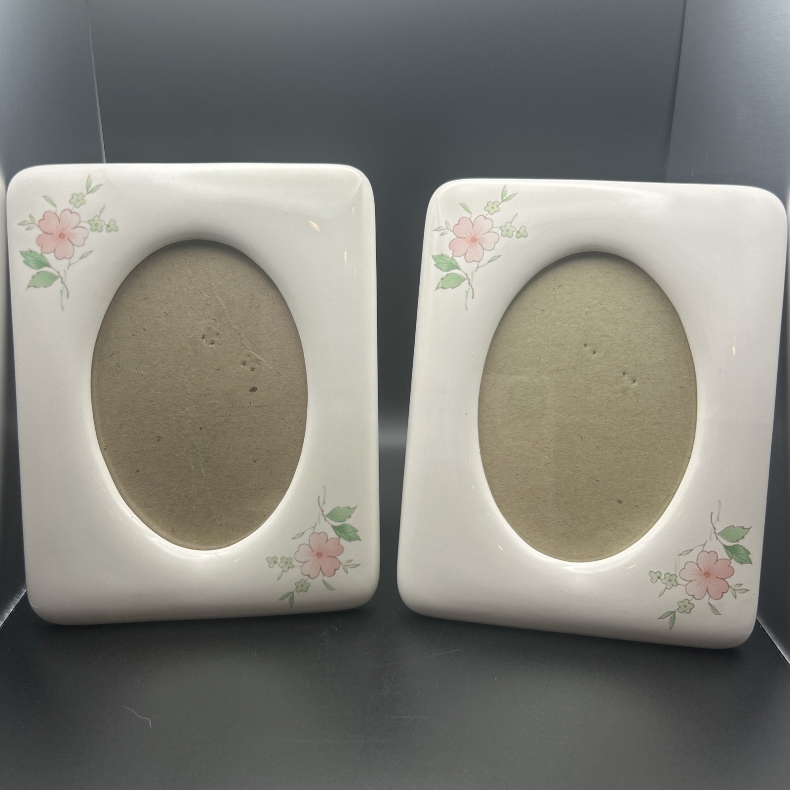 Vintage Cottage Country Core Ceramic Picture Frames Floral Motif 3.5 X 5 Set Vintage Cottage Country Core Ceramic Picture Frames Floral Motif 3.5 X 5 Set