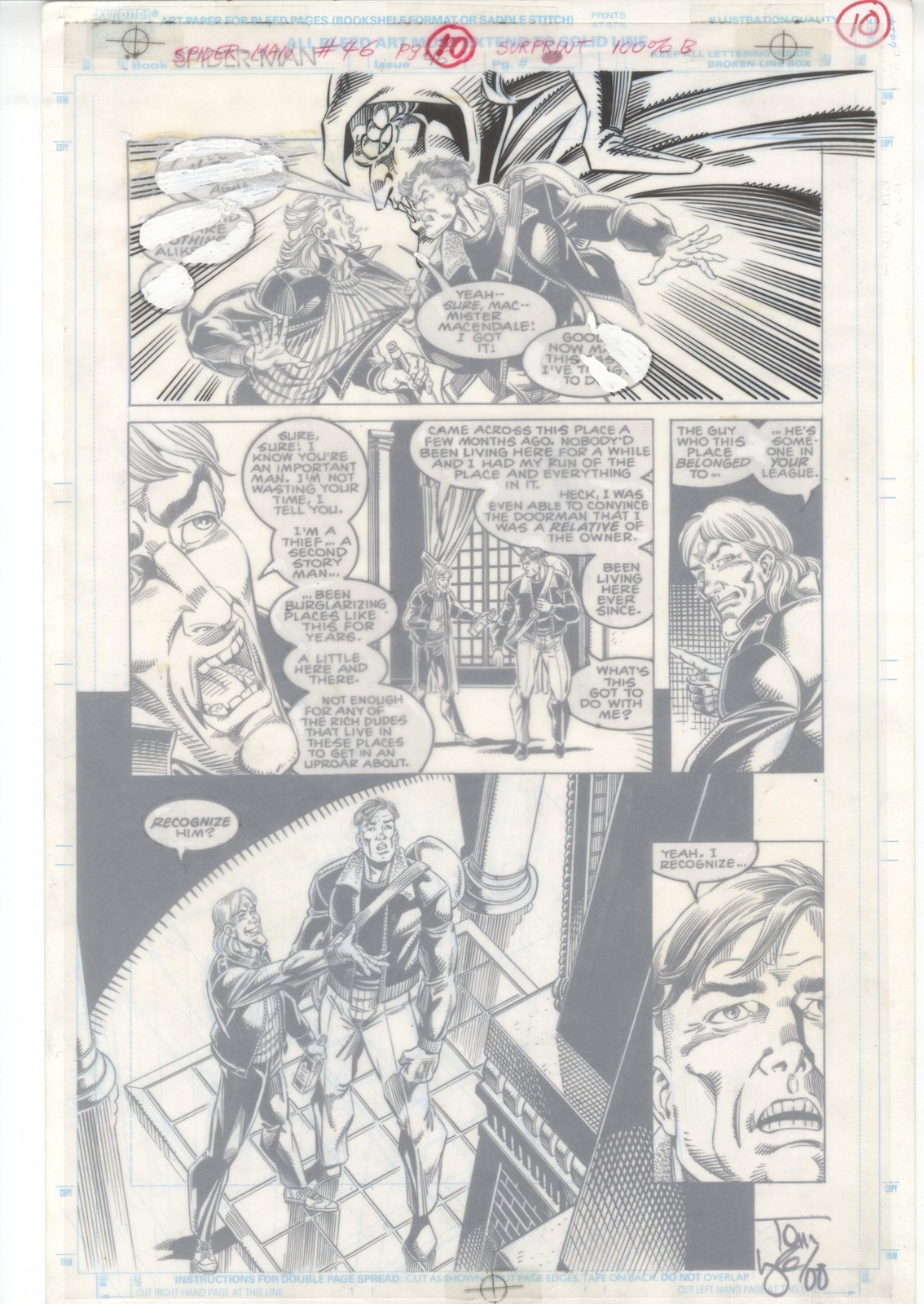 Spider-Man #46 pg 10 Original Comic Art by Tom Lyle