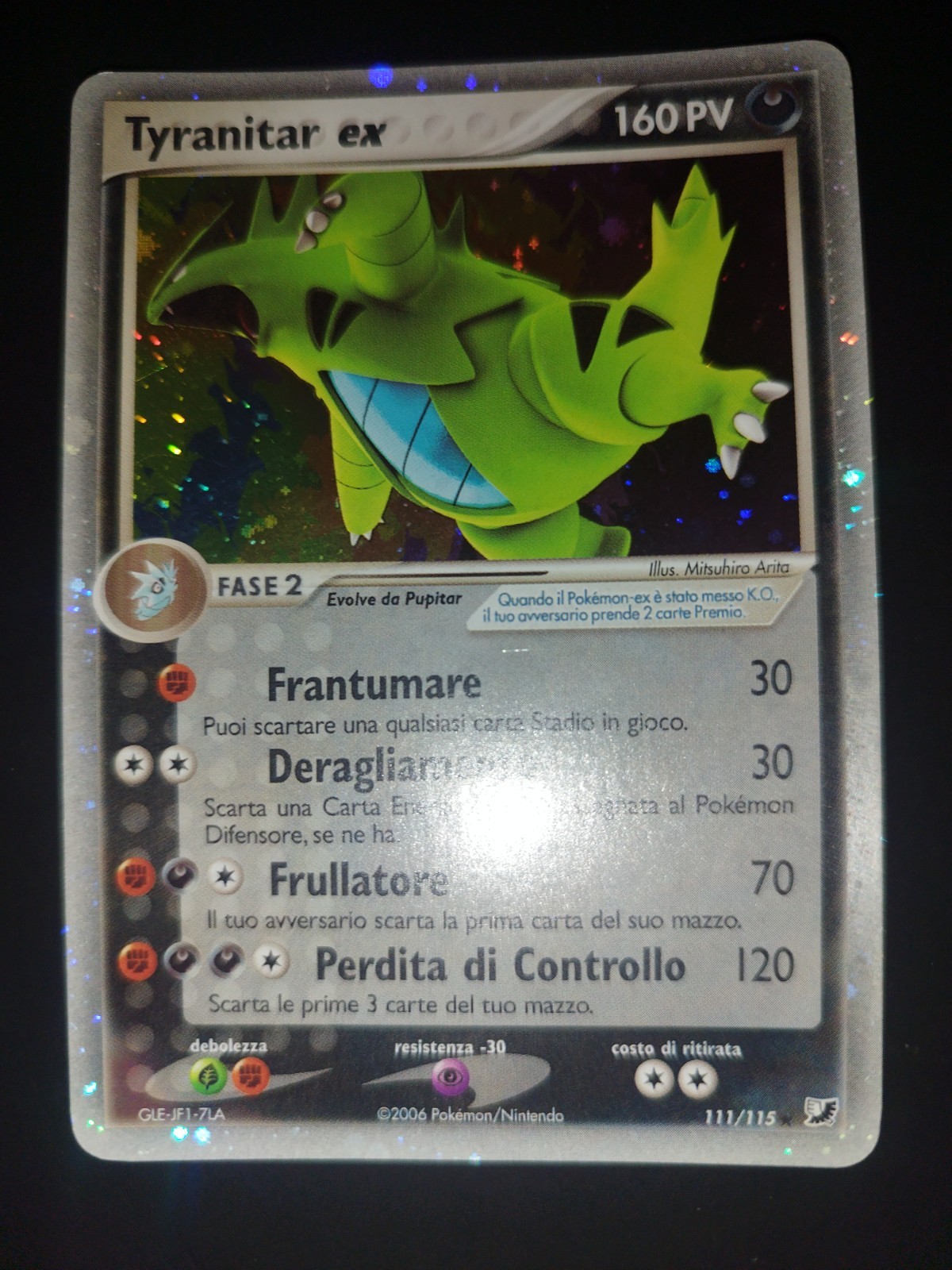 Pokemon Tyranitar Ex #111 Holo Ex Unseen Forces 2005 English Pokemon Tyranitar Ex #111 Holo Ex Unseen Forces 2005 English