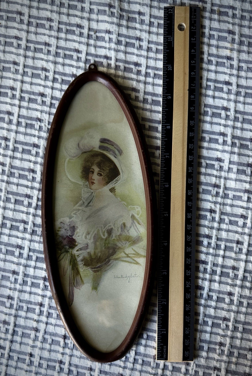 Vintage Framed Bell of the South By Lillian Woolsey Hunter - 1905