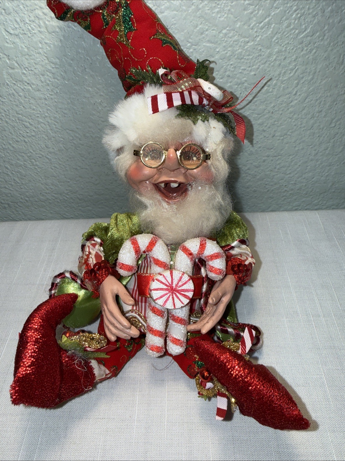 VTG Mark Roberts Elf Candy Cane Fairy  17\