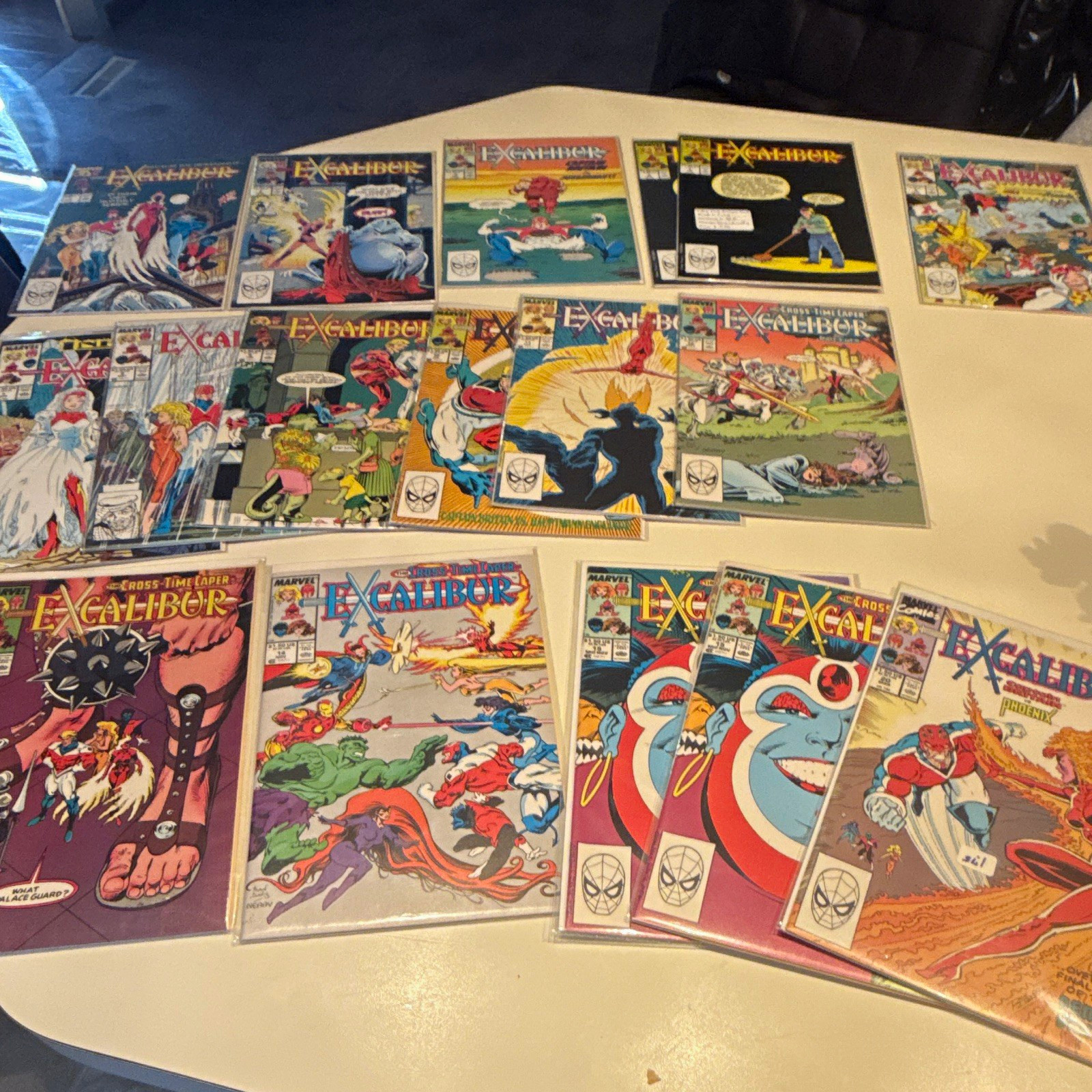 Marvel Comics Excalibur 18 book lot near mint