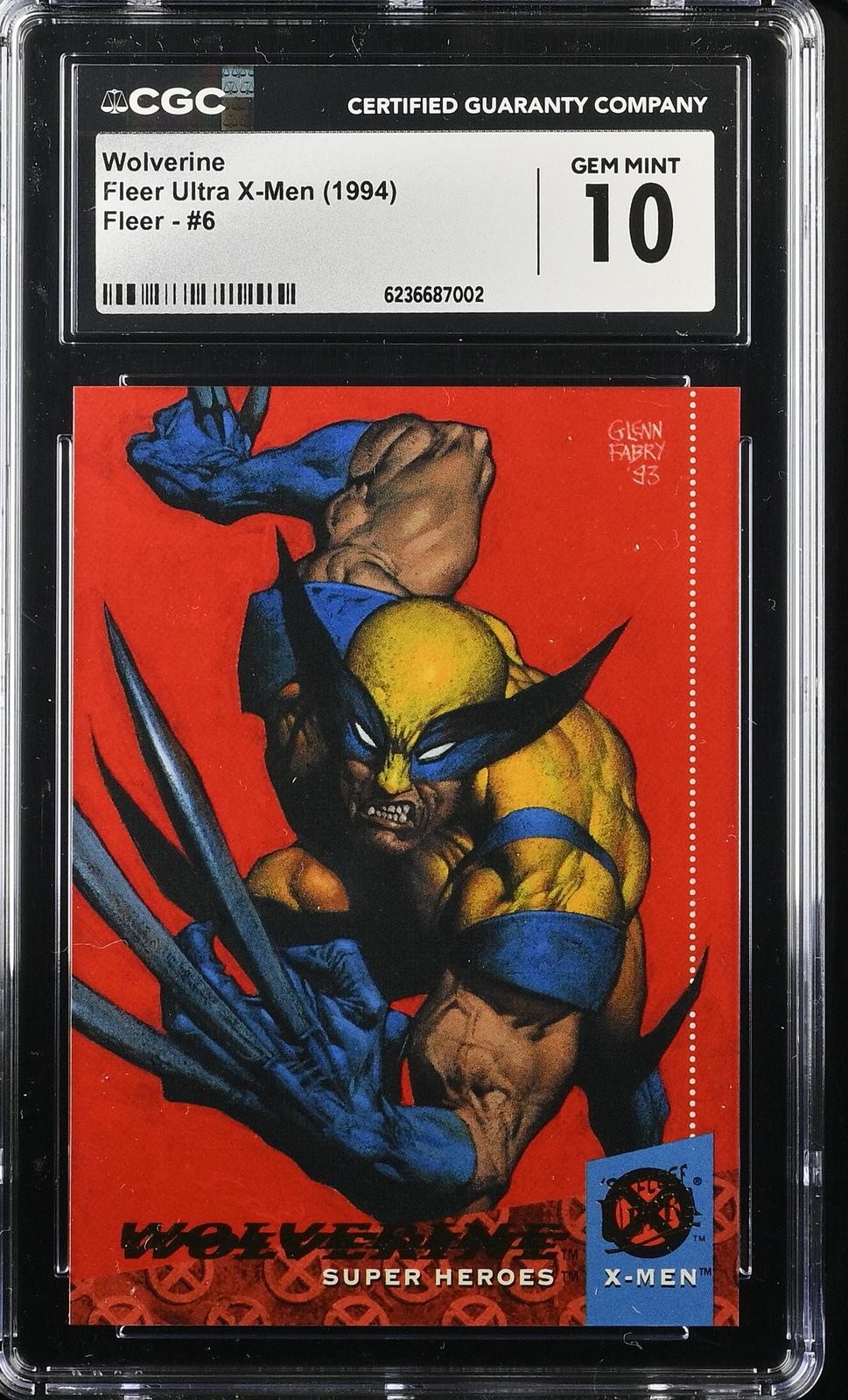 1994 Fleer Ultra X-Men #6 Wolverine CGC 10