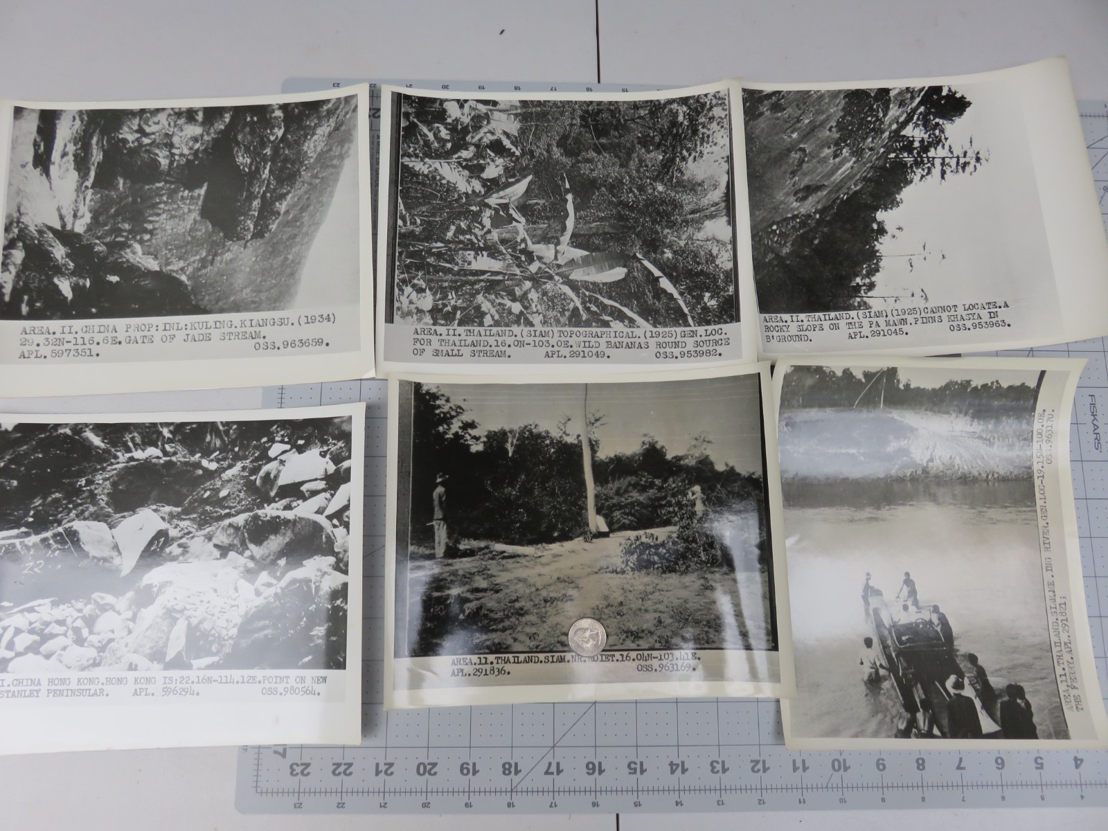 WW2 Philippines Photograph Thailand Briefing Environs OSS AGS Lot of 6 Photos