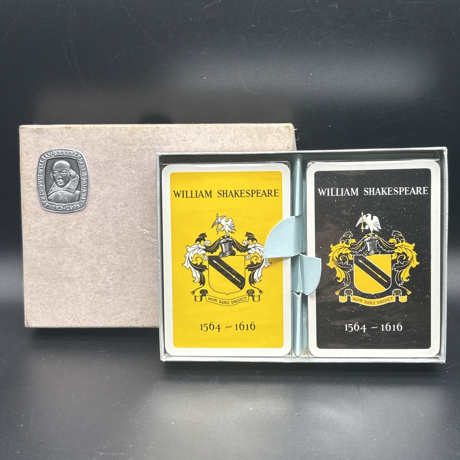 Vtg William Shakespeare Bridge Playing Cards Double Deck Sealed Avon