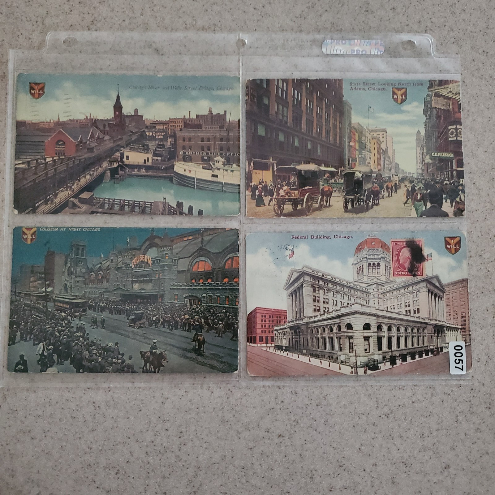 Vintage Chicago Illinois Postcards Lot 4 State St Coliseum Federal Bldg 1913 Fla Vintage Chicago Illinois Postcards Lot 4 State St Coliseum Federal Bldg 1913 Fla