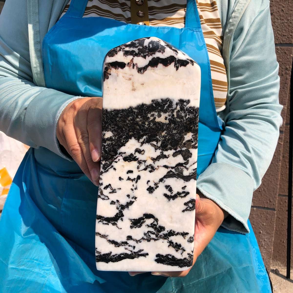 8.73LB Natural Beautiful Zebra Stone Crystal Crystal Specimen Healing 1684