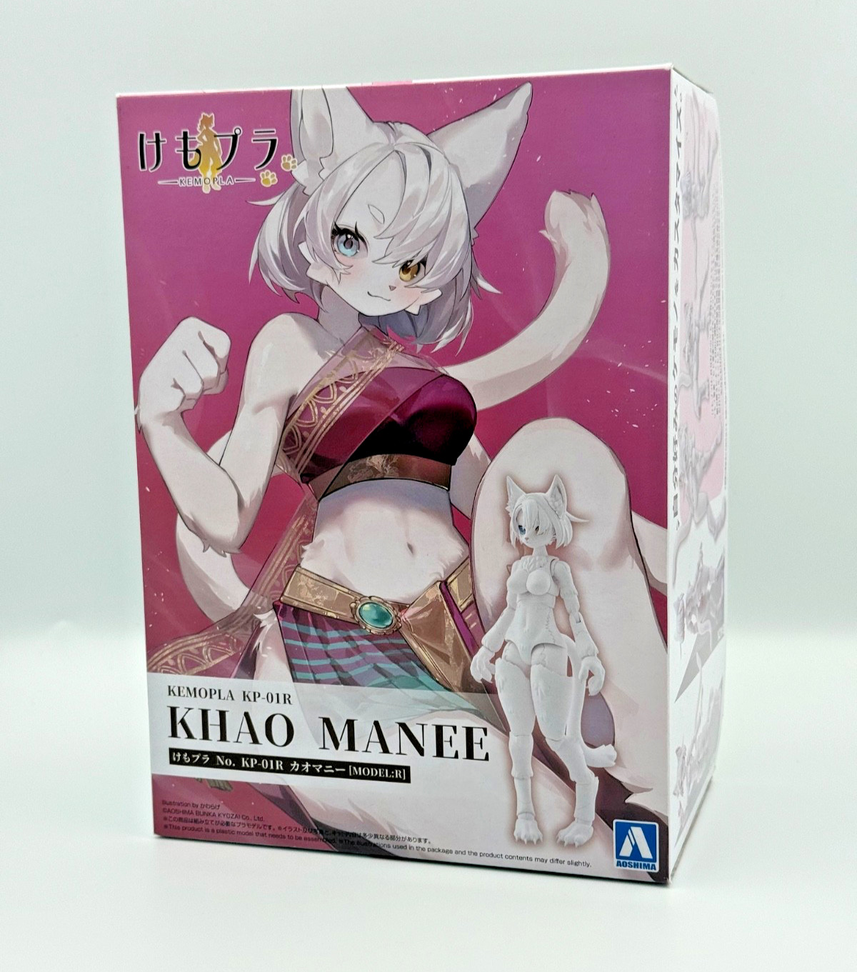 Aoshima KEMOPLA KP-01R Khao Manee Cat 155mm ABS PVC Plastic Model Kit NEW Japan Aoshima KEMOPLA KP-01R Khao Manee Cat 155mm ABS PVC Plastic Model Kit NEW Japan