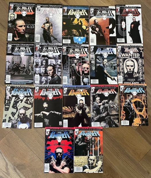 PUNISHER COMIC LOT 17 ISSUES MARVEL COMICS VOL 4 ALL NEWSSTAND GARTH ENNIS