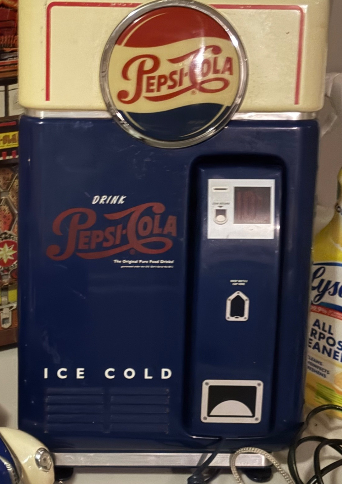 90s Vintage Pepsi Cola Phone Wall Mount Telephone Retro Vending Machine