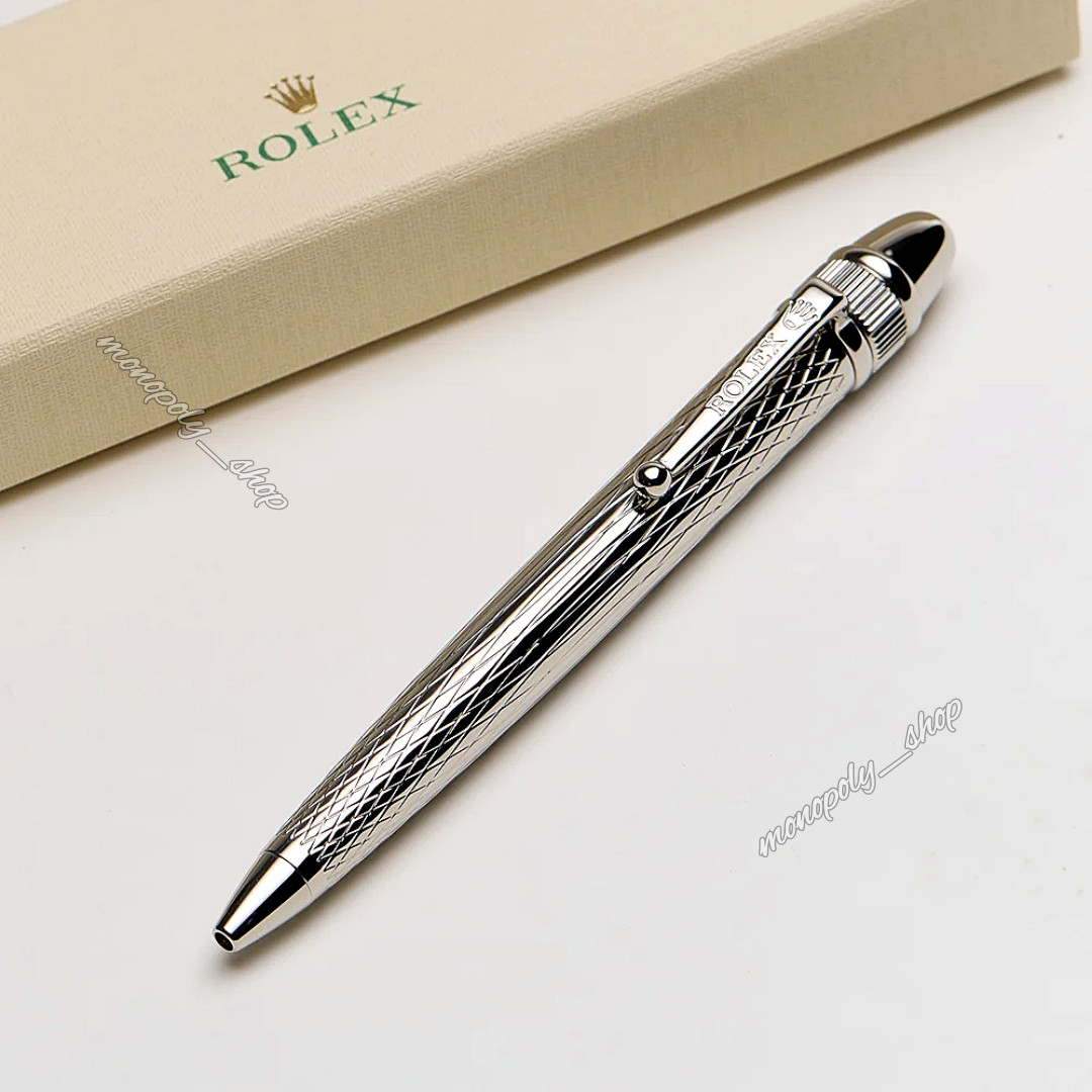 NEW Rolex Gift Ballpoint Silver Pen Novelty Collectible, Luxury New With Box NEW Rolex Gift Ballpoint Silver Pen Novelty Collectible, Luxury New With Box