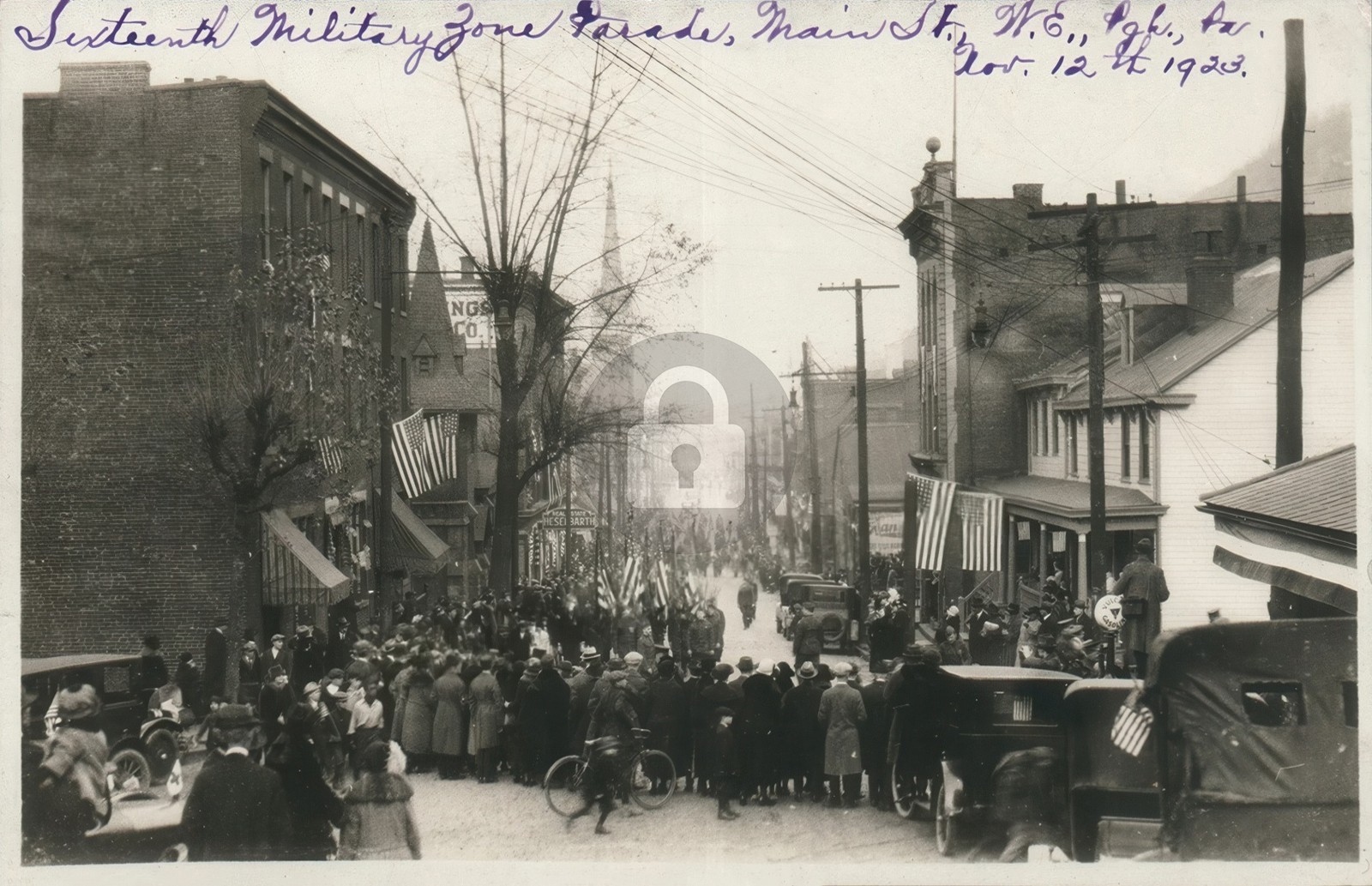 Parade Main Street West End PITTSBURGH PA Allegheny Co RPPC Photo Postcard COPY