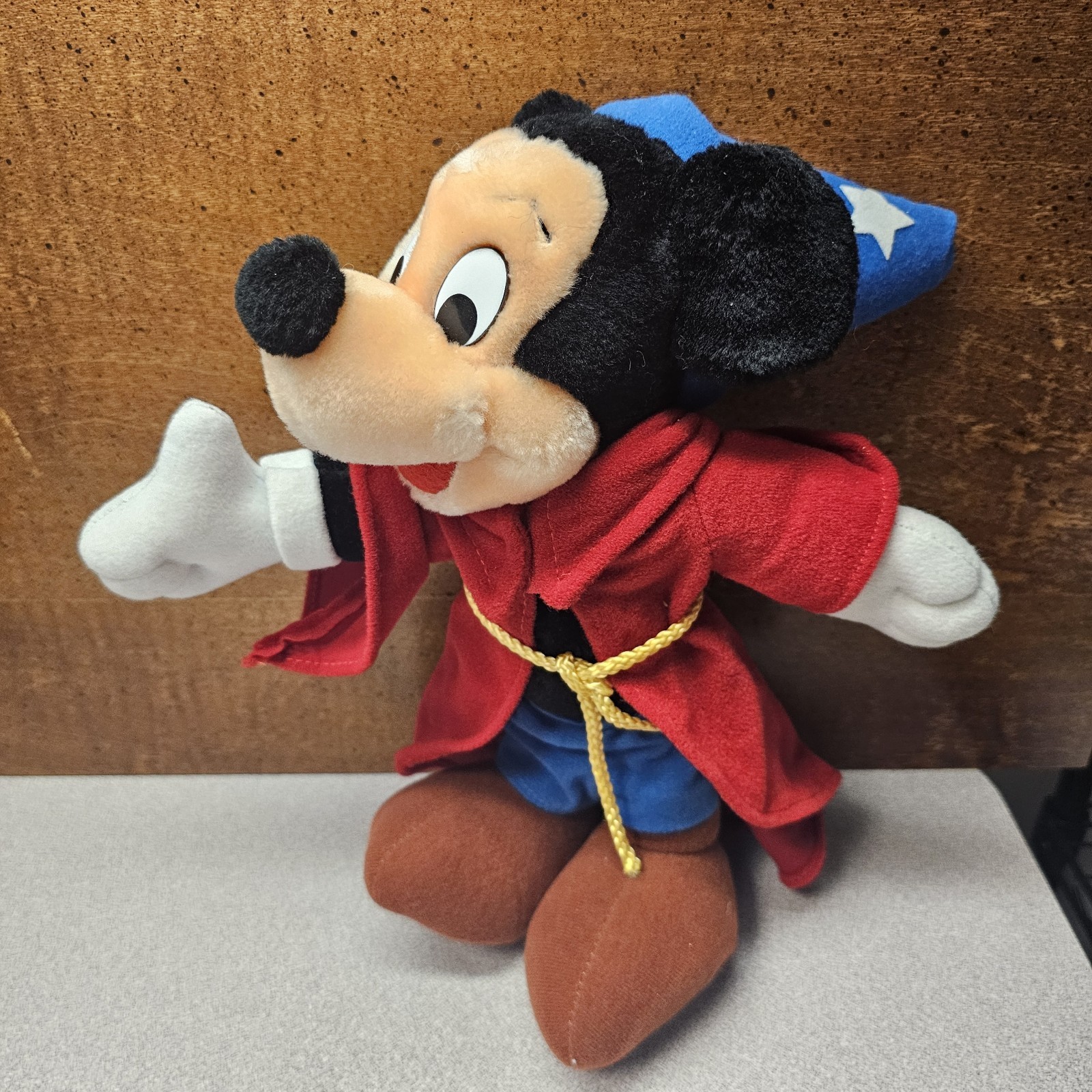 Vintage Sorcerer Mickey Mouse Plush Disneyland Walt Disney World Fantasia