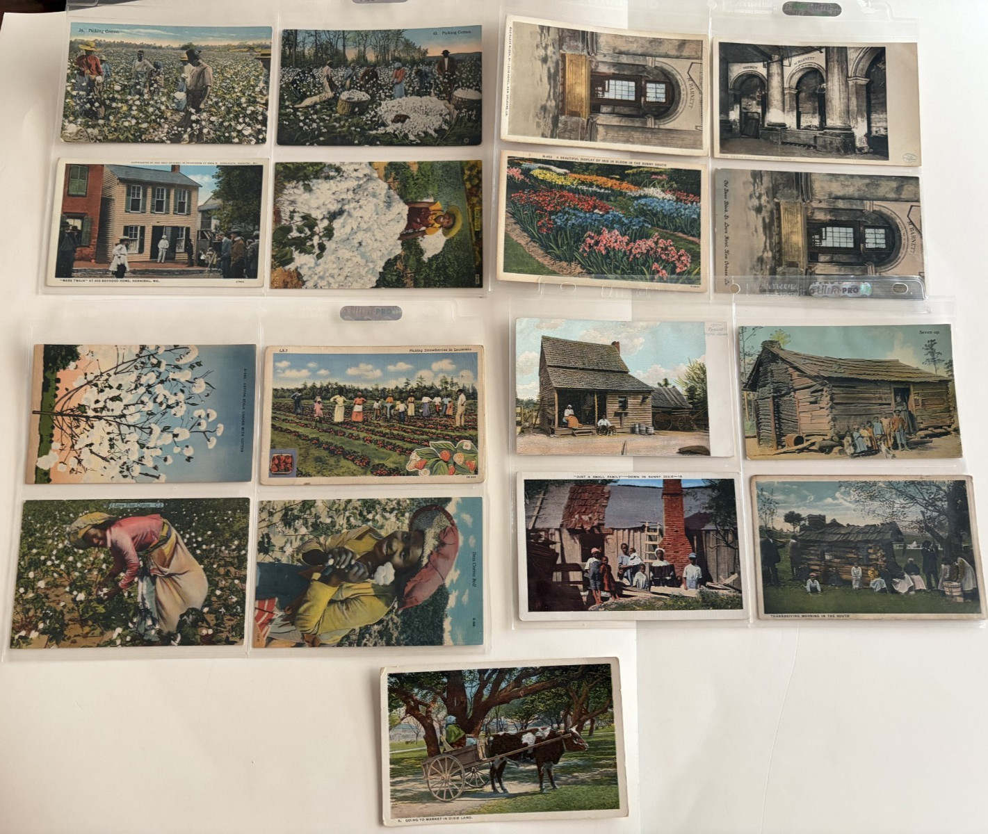 VINTAGE POSTCARD EARLY SOUTH BLACK AMERICANA COTTON NEW ORLEANS  COLLECTION