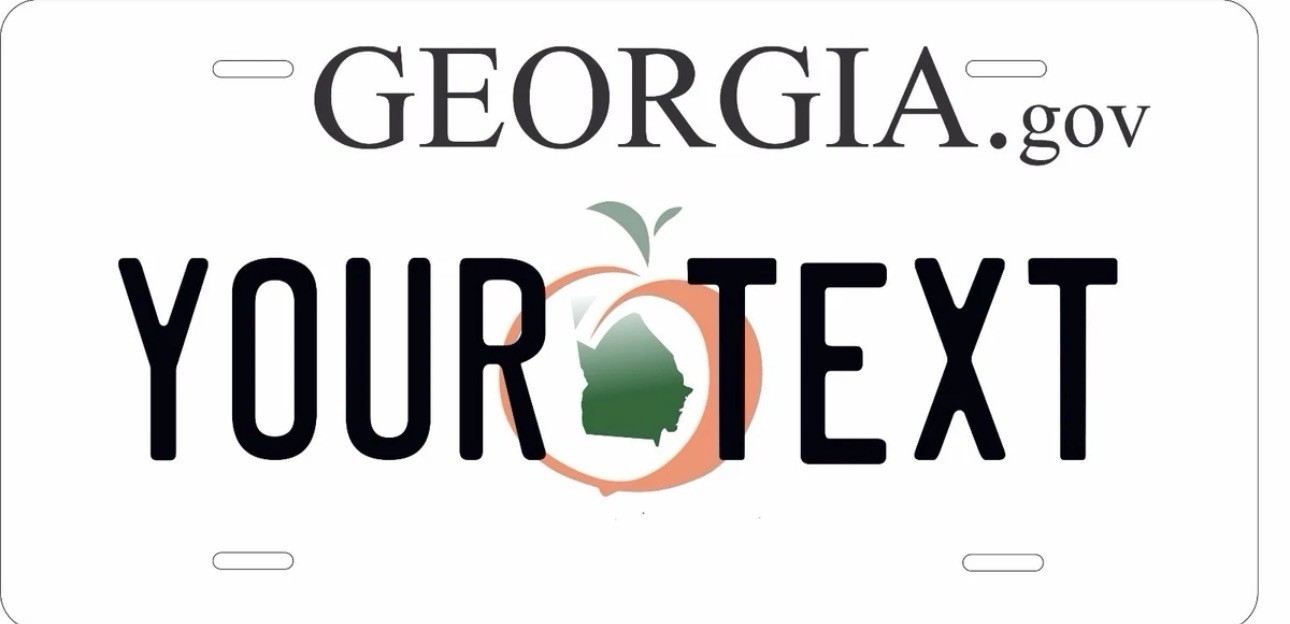 Georgia . Gov License Plate Personalized Custom Car Bike Motorcycle