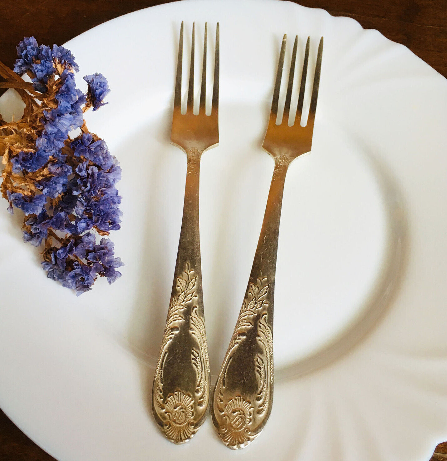 Set of 6 vintage melchior dinner forks, Antique salad fork, Soviet cutlery Set of 6 vintage melchior dinner forks, Antique salad fork, Soviet cutlery
