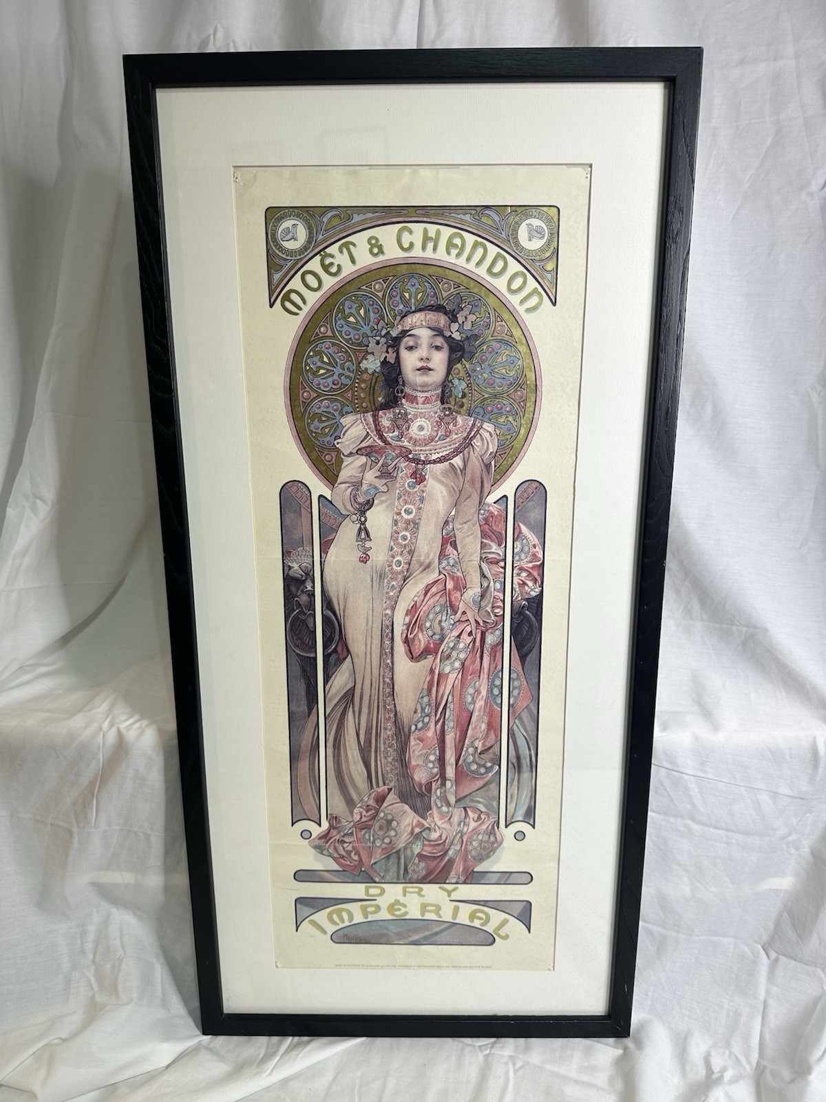 Alphonse Mucha Moet & Chandon Dry Imperial Poster 1996 Reproduction Art Nouveau