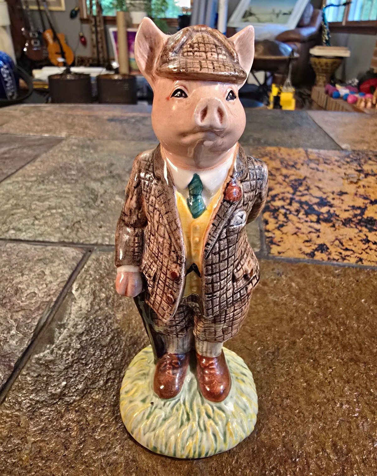 Beswick Gentleman Pig Ceramic Figurine - Pig Collectible ECF4 German vintage