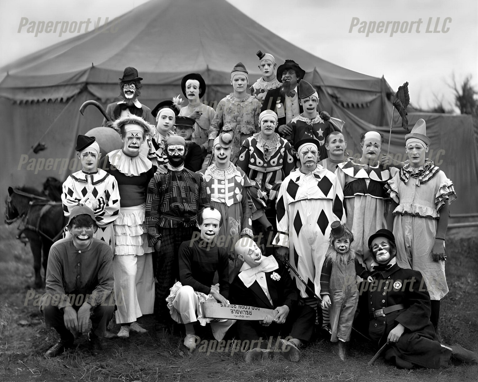 1900\'s Circus Clowns 8x10 Photo
