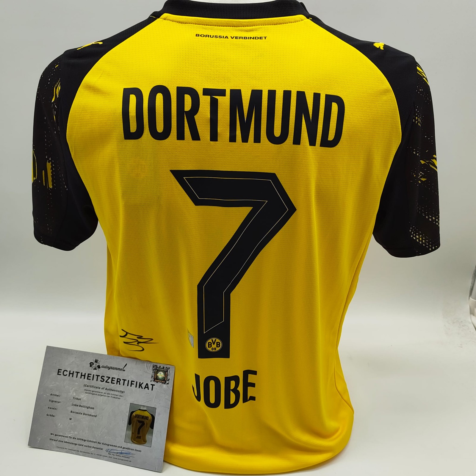 Borussia Dortmund Jersey 25/26 Jobe Bellingham Signed BVB Puma New M