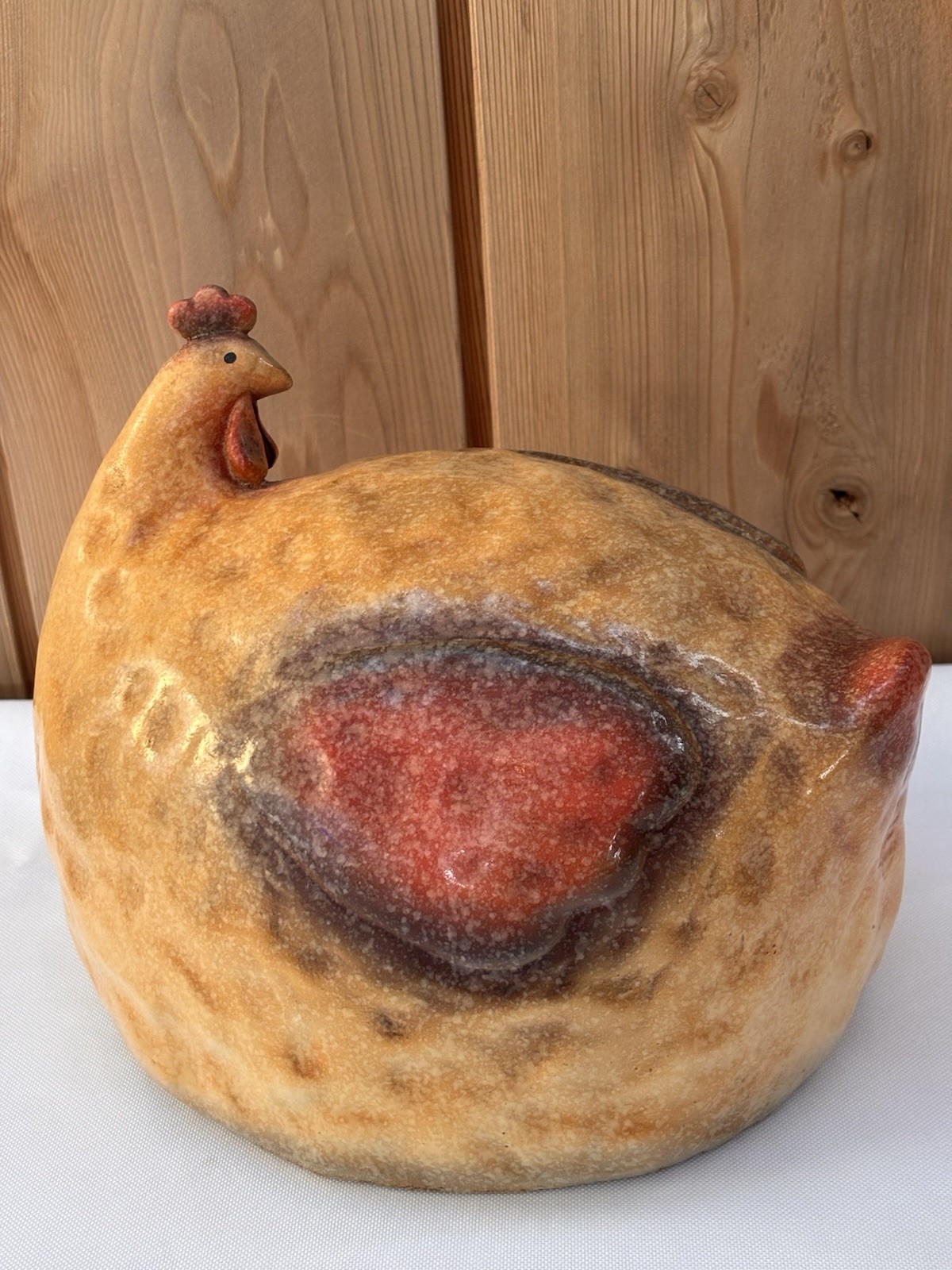 Fantastic Craft Nesting Hen Chicken Round Cast Resin Farmhouse Country Decor