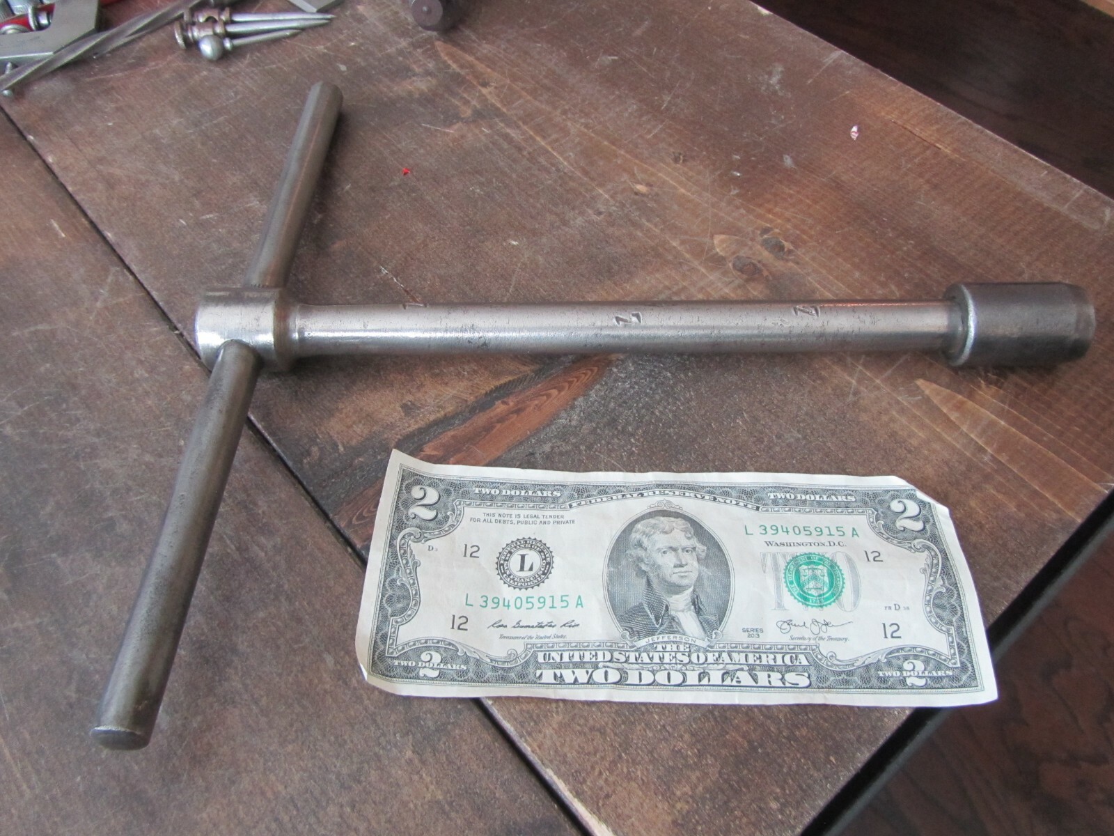 Vintage WALDEN WORCESTER Socket Wrench T Handle 5/8\