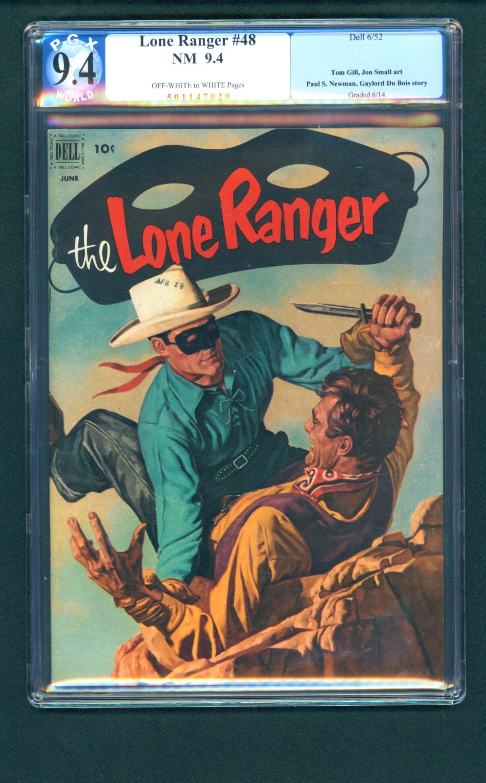 Lone Ranger 48, PGX 9.4 OW/W Pages, 1952 Dell Lone Ranger 48, PGX 9.4 OW/W Pages, 1952 Dell