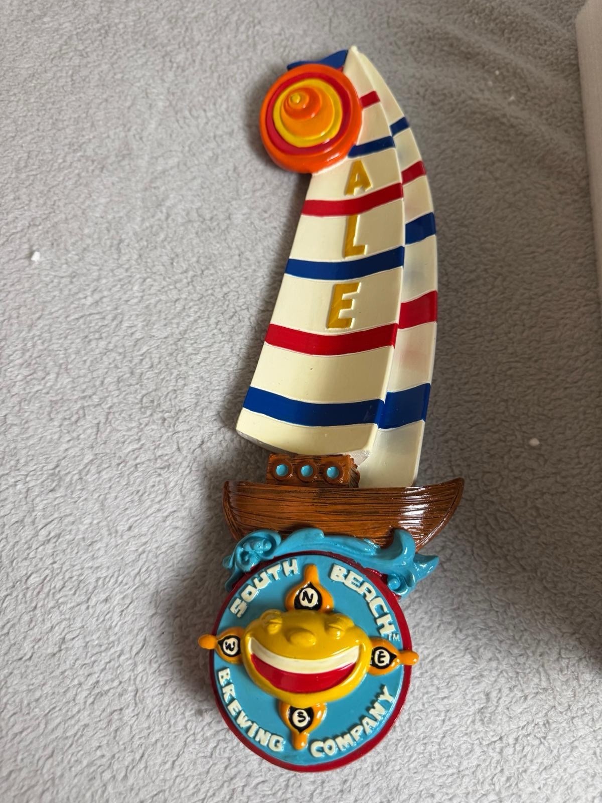 South Beach Brewing Company Sail Boat Ale Beer Tap Handle New in Box South Beach Brewing Company Sail Boat Ale Beer Tap Handle New in Box
