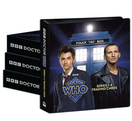 Doctor Who S1-4 Mini-Master in Binder Complete Base Set, 15 Different Chase Sets