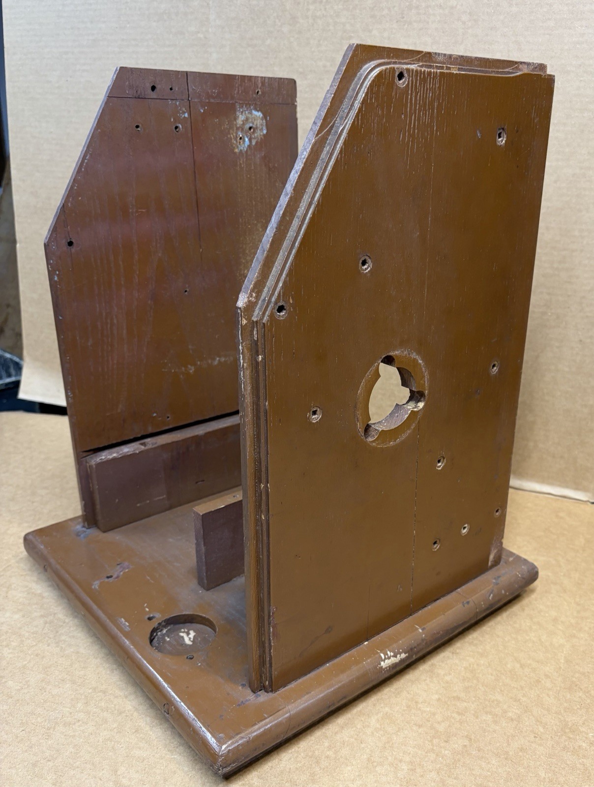 Mills Antique Diamond Front Slot Machine Cabinet Complete