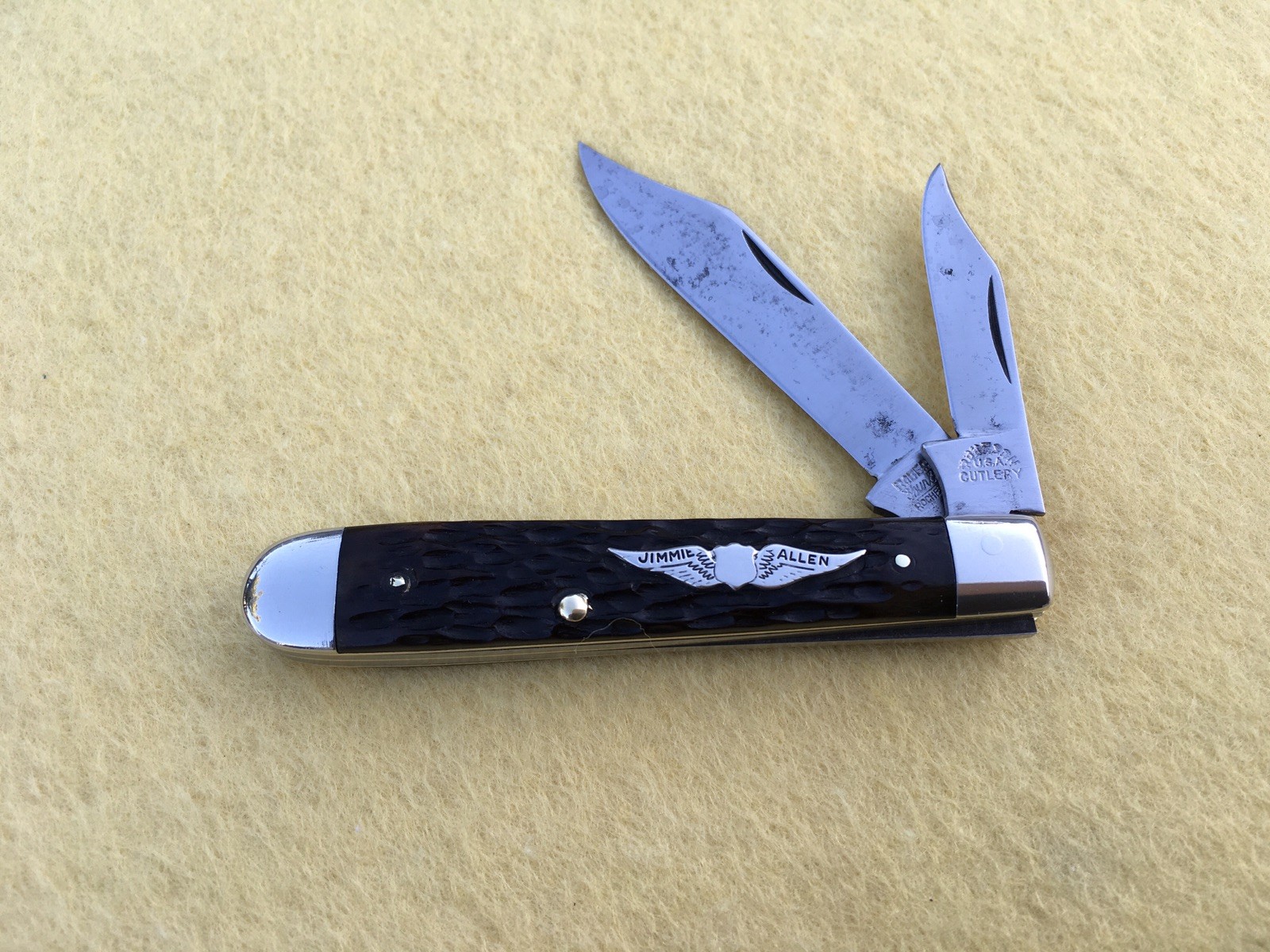 ROBESON 622100 “JIMMIE ALLEN” JACK KNIFE BONE HANDLE VINTAGE 1922-1940 USA ROBESON 622100 “JIMMIE ALLEN” JACK KNIFE BONE HANDLE VINTAGE 1922-1940 USA