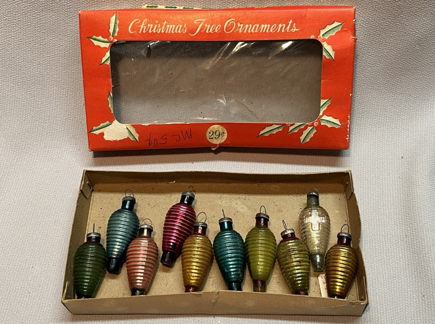 Vintage HTF Japan Beehive Ribbed Set of 10 2\