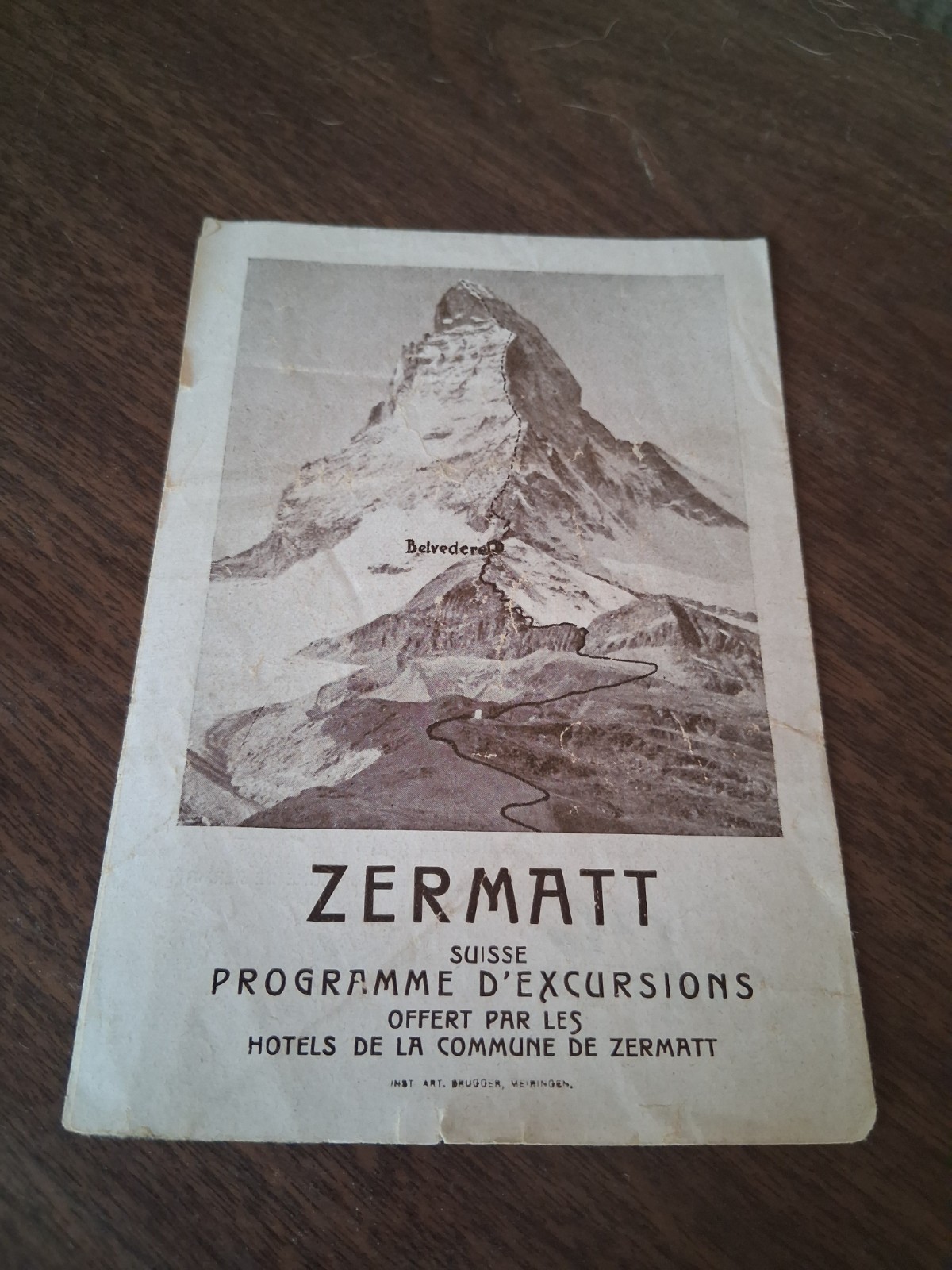 Vintage Rare 1920s 1930s Zermatt Switzerland Matterhorn Travel Brochure Hotels Vintage Rare 1920s 1930s Zermatt Switzerland Matterhorn Travel Brochure Hotels