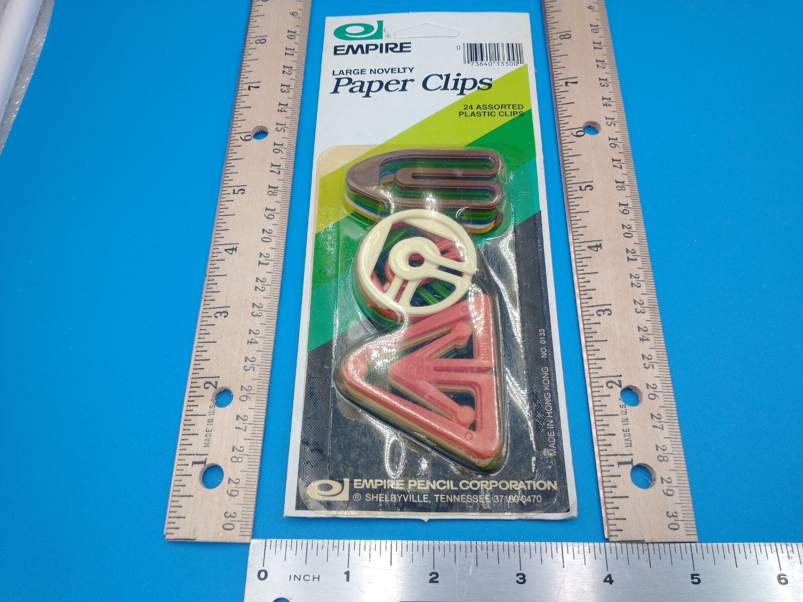 Vintage Empire Pencil Corp. Large Novelty Paperclips. Hong Kong. 24 Asst. #Z848