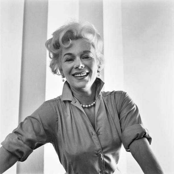 Actress Eva Gabor smiling April 25th 1957 Historic Old Photo