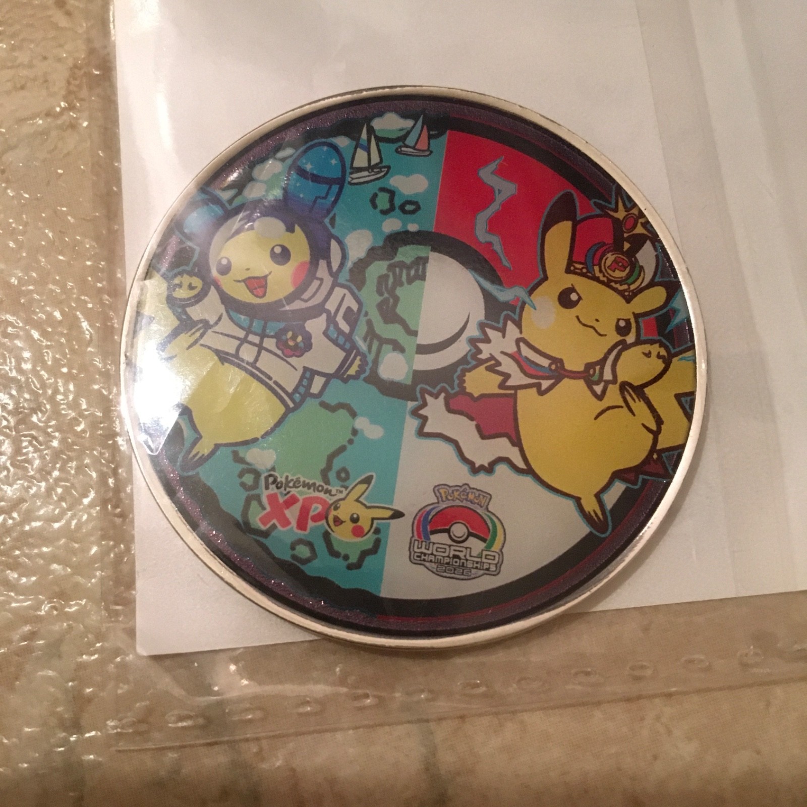 PokémonXP & 2026 Pokémon World Championships Coin, sealed, new, Pokemon Center PokémonXP & 2026 Pokémon World Championships Coin, sealed, new, Pokemon Center