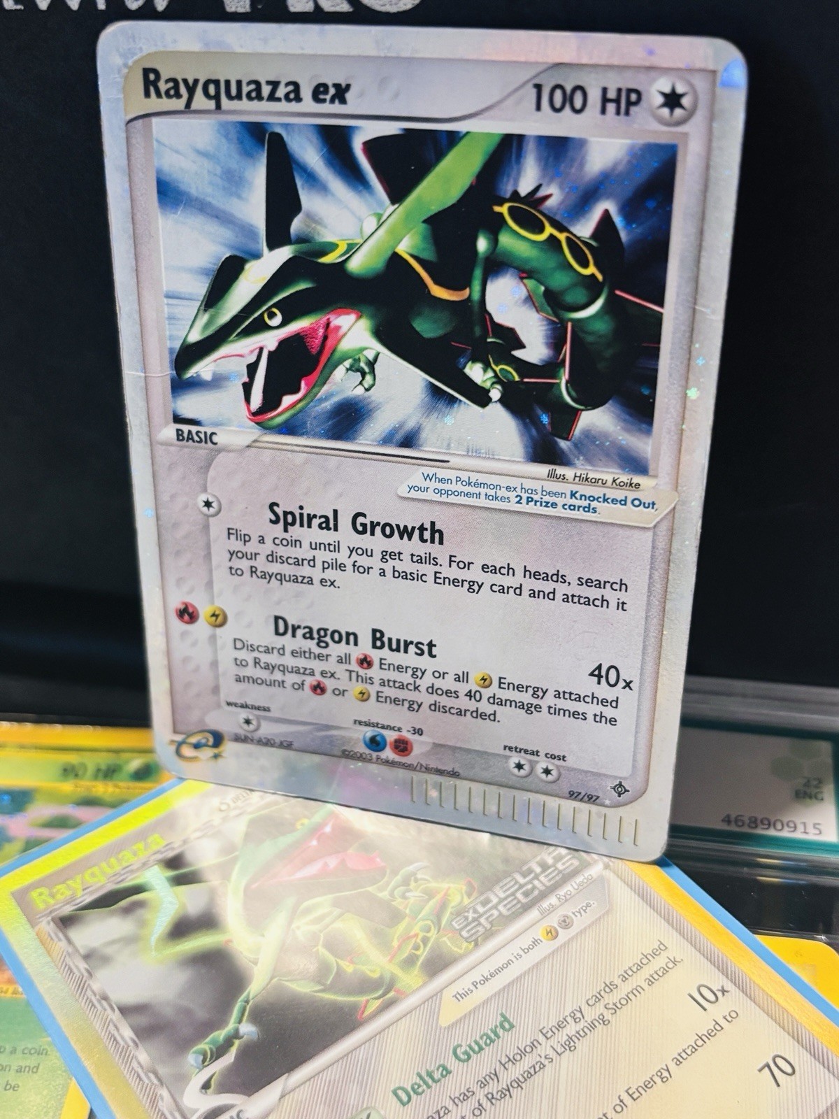 Rayquaza Ex Card - 97/97 - Holo
