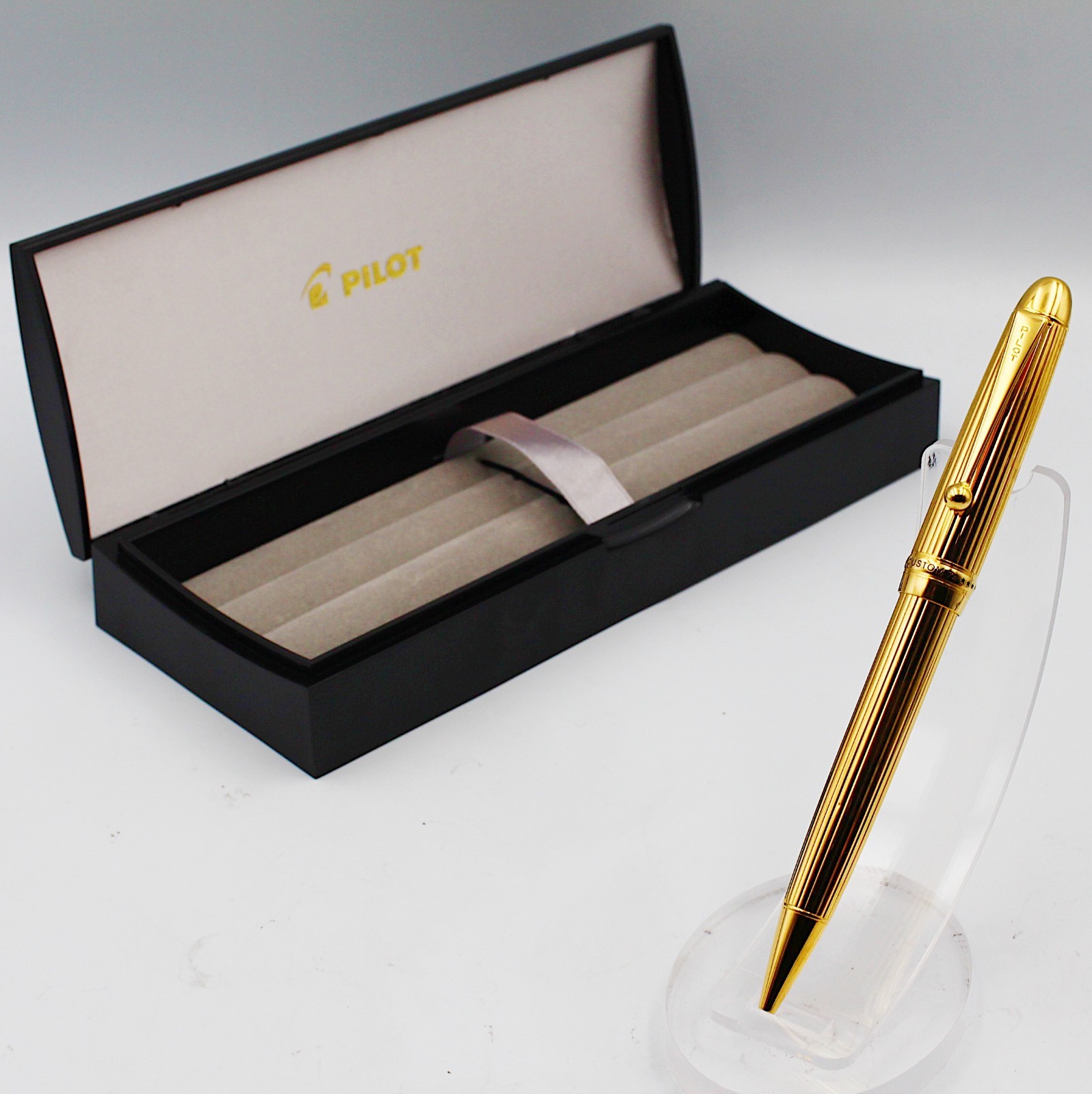 [Rare New unused] Pilot Custom 74 Gold-Plated Striped Ballponit Pen