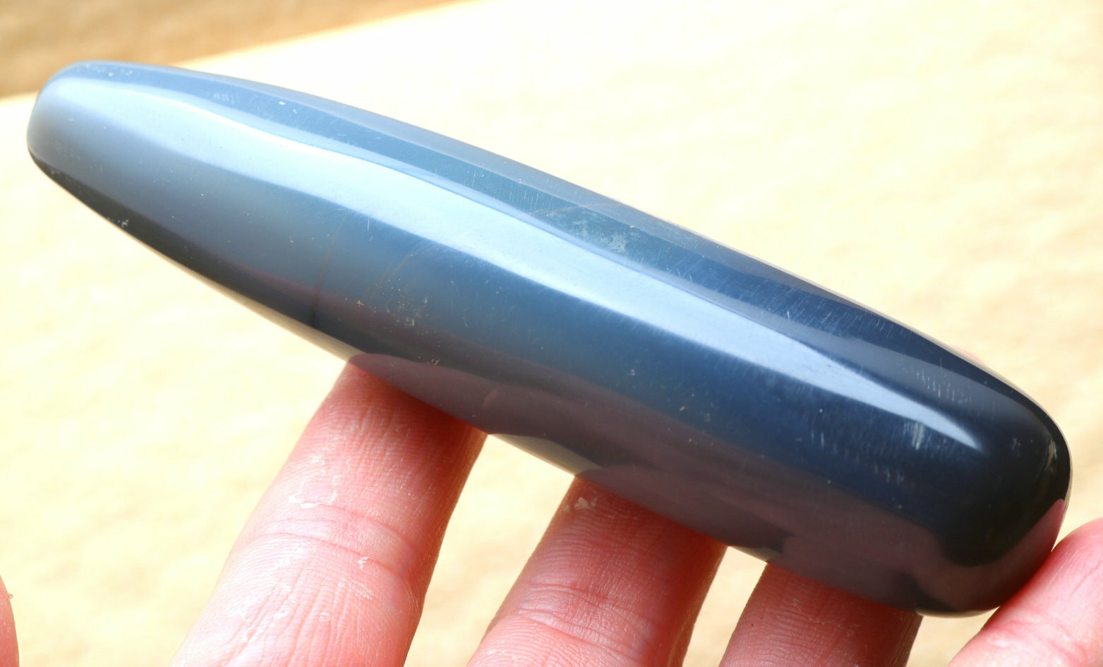 148.7g Beautiful polished Natural agate Crystal Massage Wand To Healing-Madagasc 148.7g Beautiful polished Natural agate Crystal Massage Wand To Healing-Madagasc