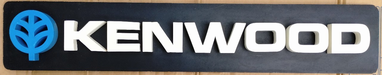 Vintage Kenwood Audio Dealer Sign, Advertising Vintage Kenwood Audio Dealer Sign, Advertising