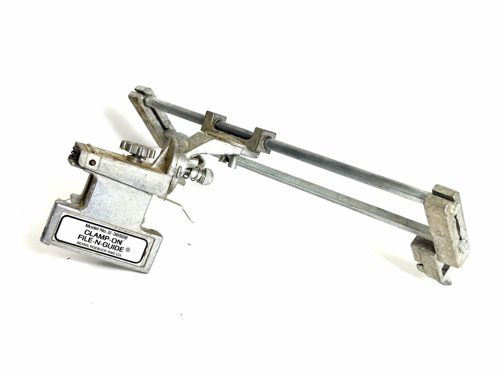 Vintage Sears And Roebuck Clamp On File-N-Guide Model No. 32-36508 Vintage Sears And Roebuck Clamp On File-N-Guide Model No. 32-36508