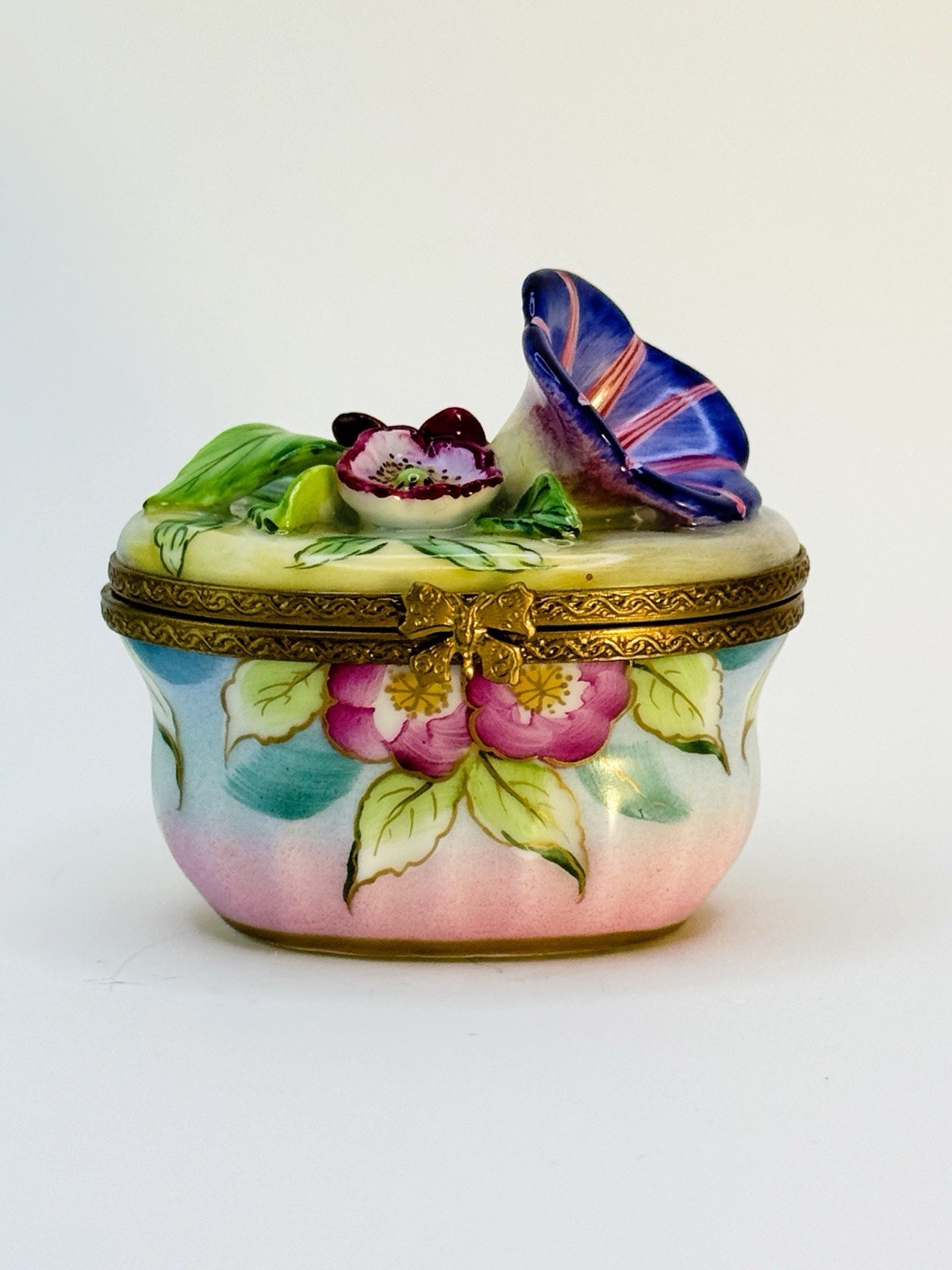Atelier Chamart Limoges France FLORAL BOX, Limited Edition #06/150 Peint Main