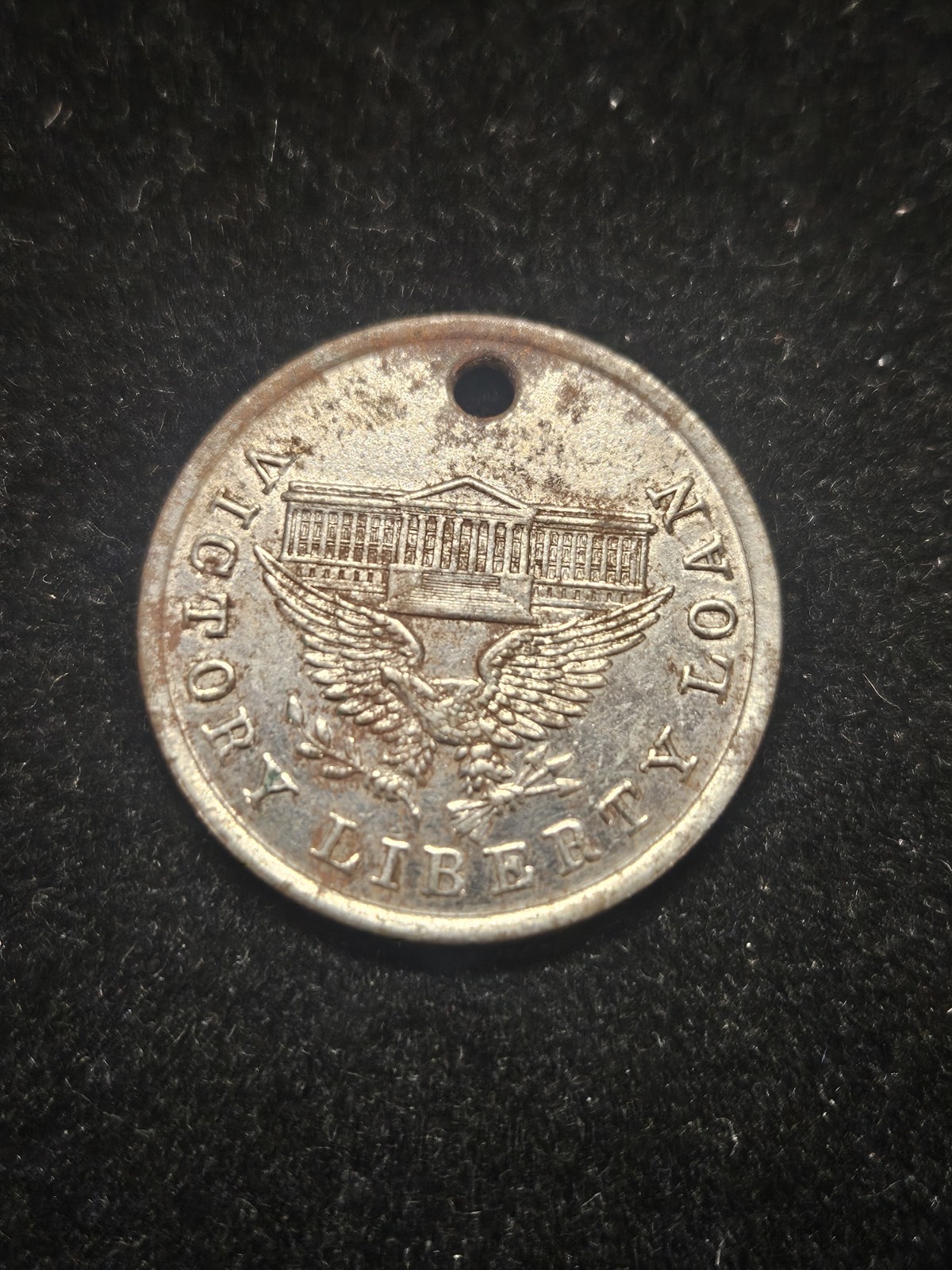 1919 Victory Liberty Loan Medallion Token made from Captured WWI GERMAN CANNON