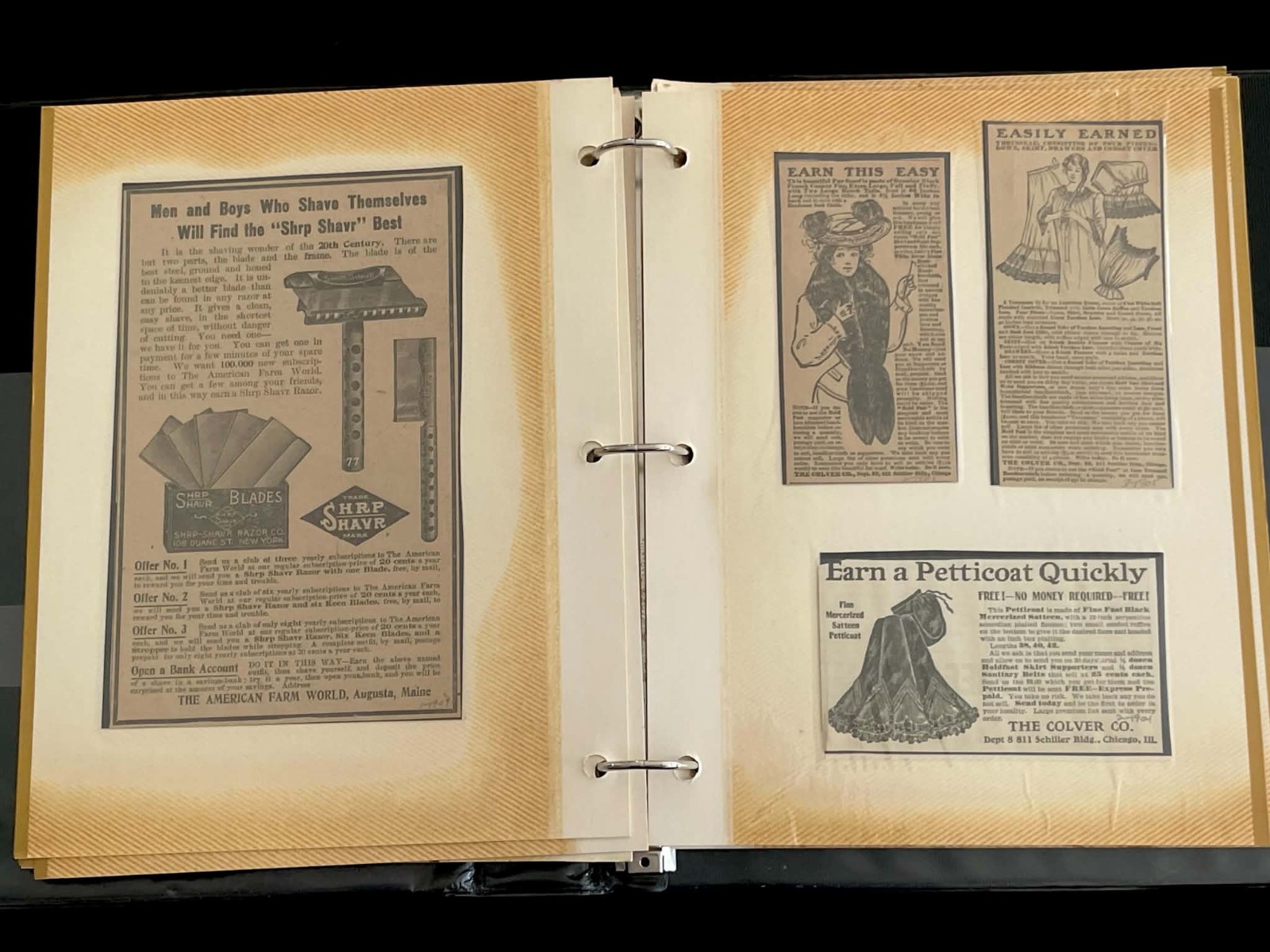 (68) Piece Lot Album 1800s-early 1900s Fashion Advertisement Prints (68) Piece Lot Album 1800s-early 1900s Fashion Advertisement Prints