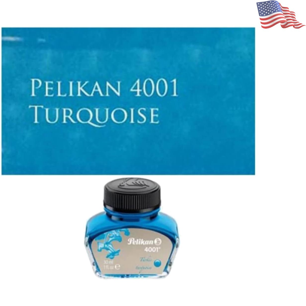 Artisan 30ml Bottled Turquoise Ink for Fountain Pens – Legacy Protection & Flow