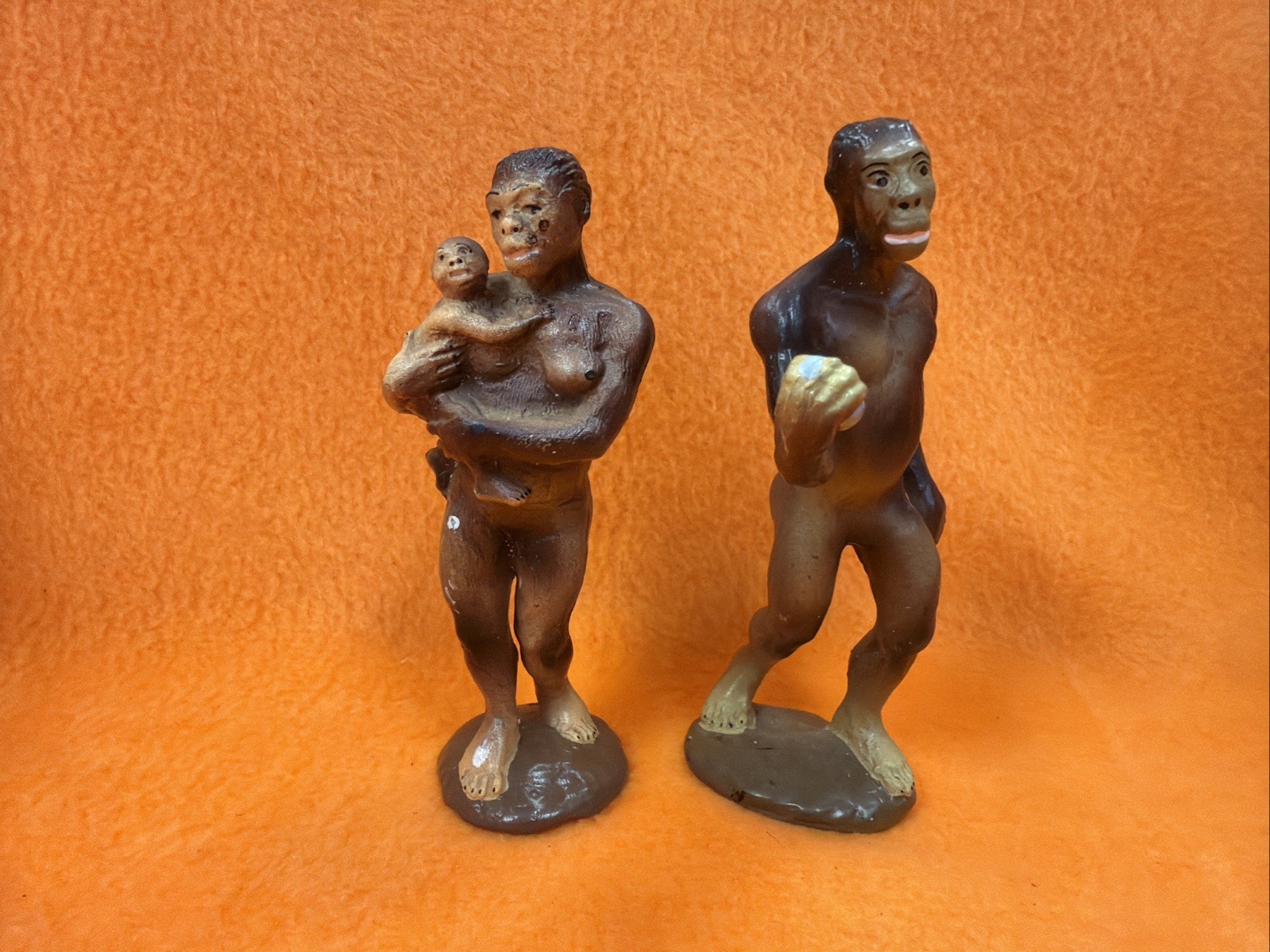 Safari Limited Australopithecus Figures Male Female Child 1988 Vintage Carnegie