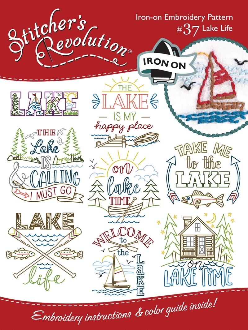 Stitcher\'s Revolution Iron-On Transfers-Lake Life